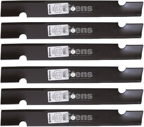 Stens 340 117 cuchillas de alta elevación con muescas paquete de 6