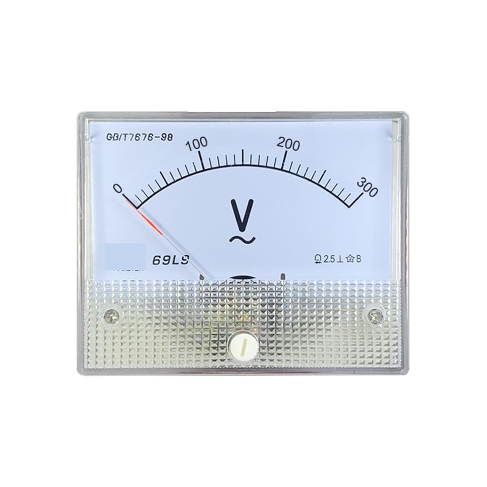 Medidor de aguja 69l9-v AC 5V-600V 64 x 80 mm for pruebas(AC 600V)