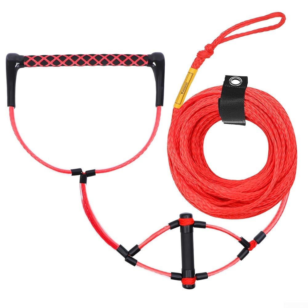 Cuerda Wakeboard 75FT Mango EVA Antideslizante | Mango EVA ergonómico, antideslizante, para suave al tacto, reduce fatiga, para agarre seguro mojado