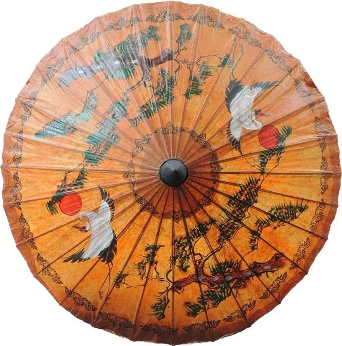 Photo 1 of **SEE NOTES**
Bestage 33.5" Women's Mens Rainproof Handmade Oil Chinese Paper Umbrella Fairy Crane Hand Painted Waterproof Paper Parasol