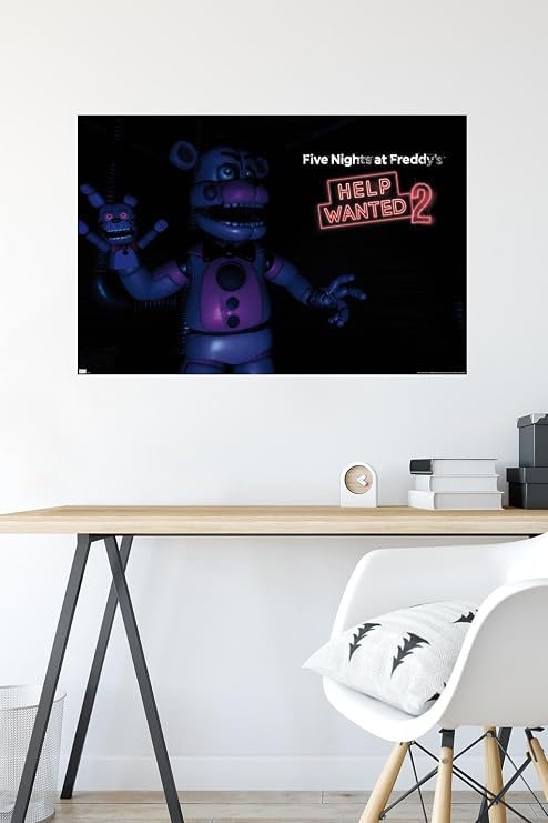 Trends International Five Nights at Freddy's: Help Wanted 2 - Funtime Freddy Wall Poster, 34L x 22.4W, Premium Unframed Version