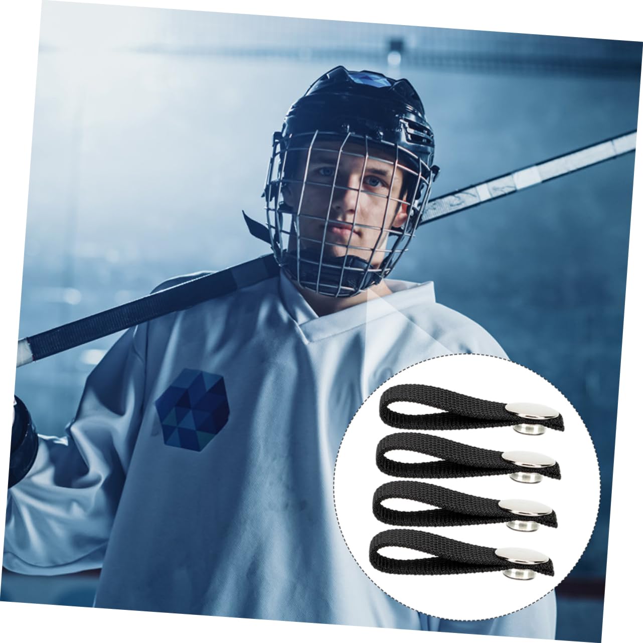 SOLUSTRE 15pares Correa De Barbilla Desmontable para Casco De Hockey De Correa De Seguridad Compatible La Mayoría Cascos Accesorios Esenciales para Jugadores De Hockey