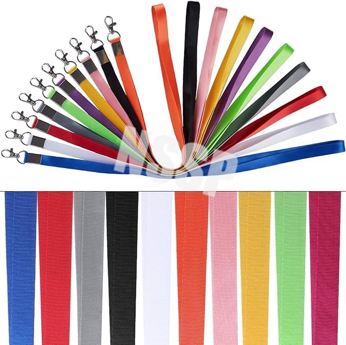 Image of 24mm or 1 inch thick Lanyards with Badge Clip