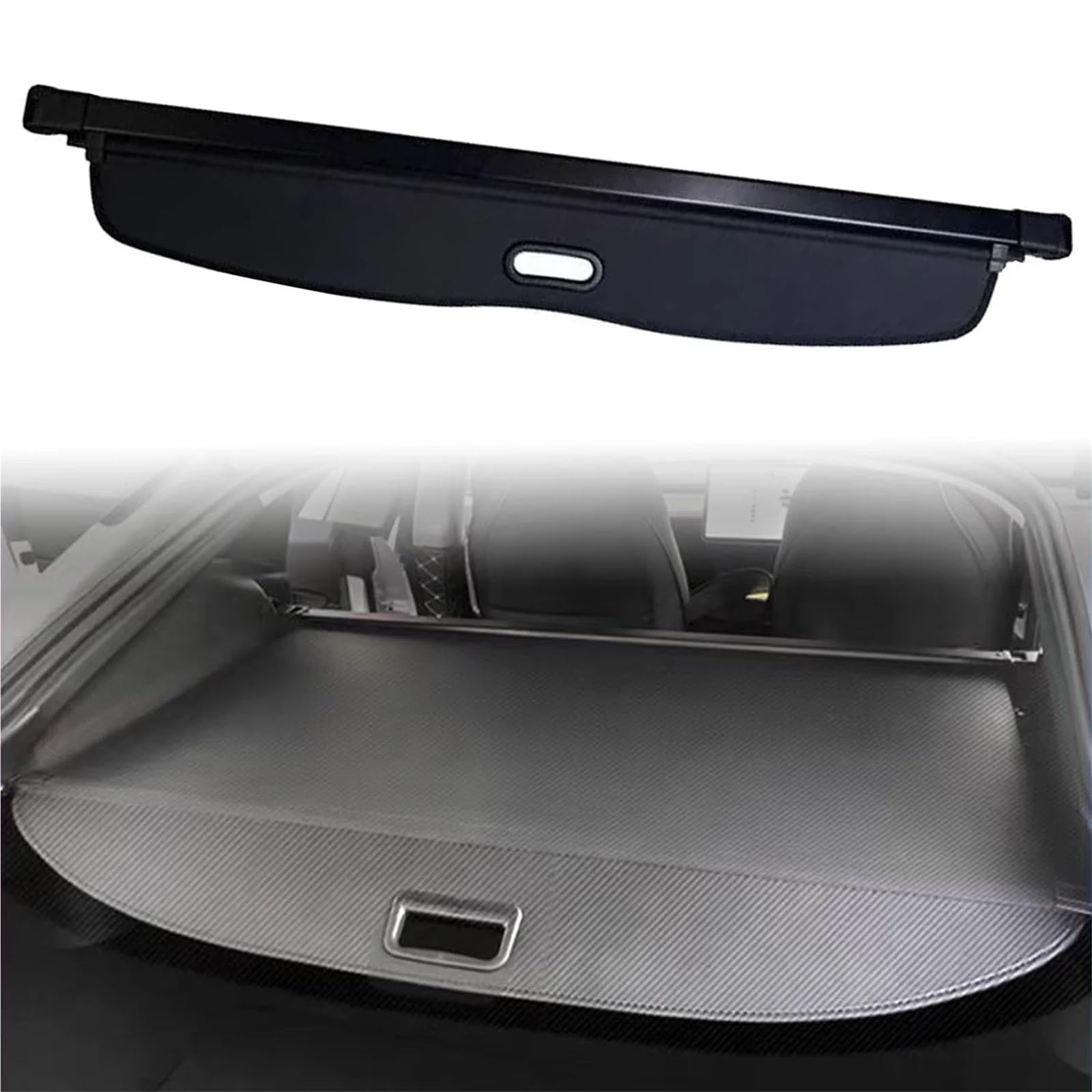 ESPYN Pantalla Retráctil para Maletero Cubierta De Carga Retráctil para Maletero Coche, para Tesla para Model Y Juniper 2025 2026, Protección para Equipaje, 1 Juego