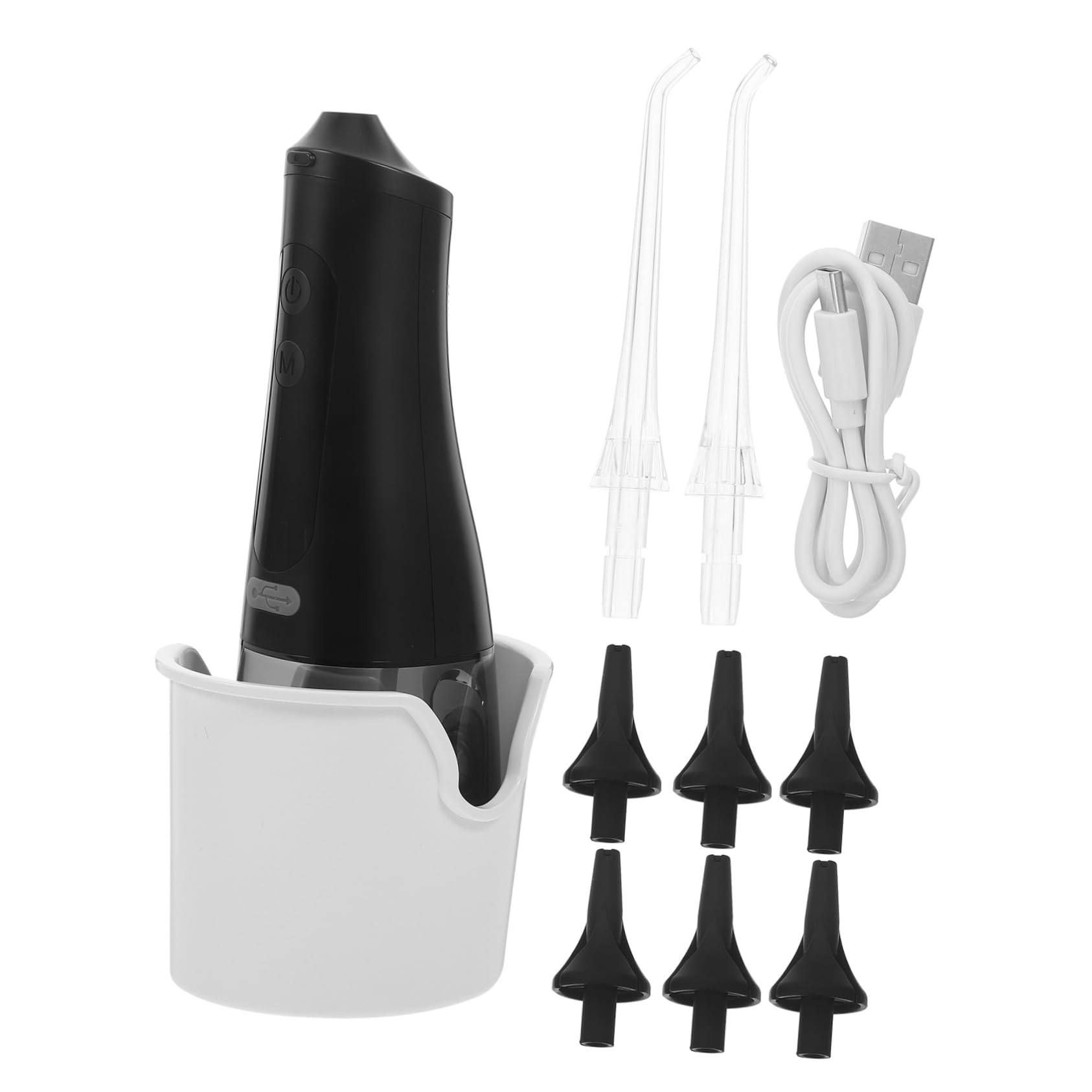Limpiador de Oídos Eléctrico Portátil Ipx7 Negro 350ml Plástico | Kit de Limpieza de Oídos, 1 Juego, Uso Personal y Salón, Fácil de Guardar Operar