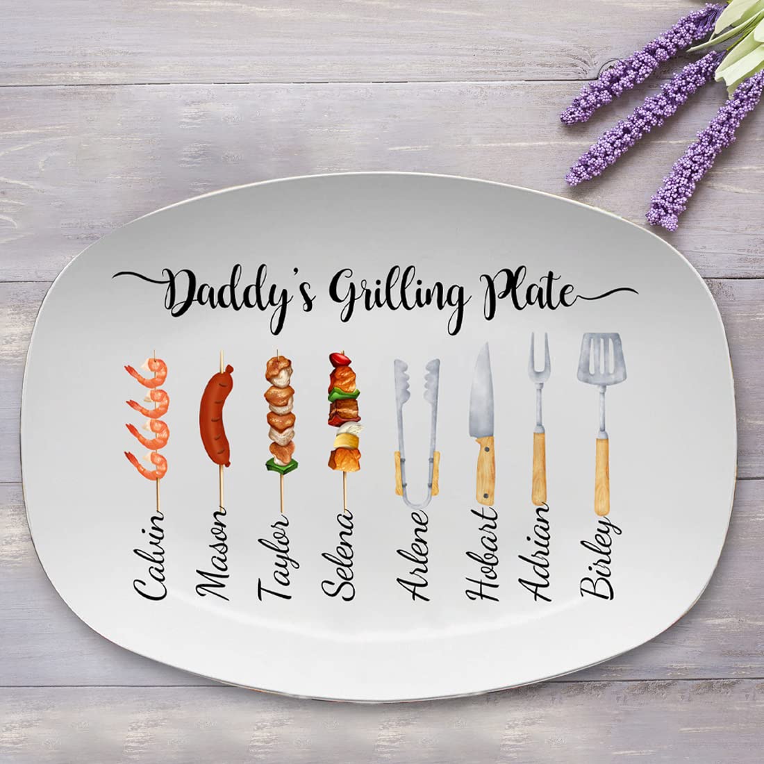 Dessous De Plat En Liège Personnalisé "Papa" - 19 Cm - Texte Personnalisable - Idéal Fête Des Pères, Anniversaire, BBQ