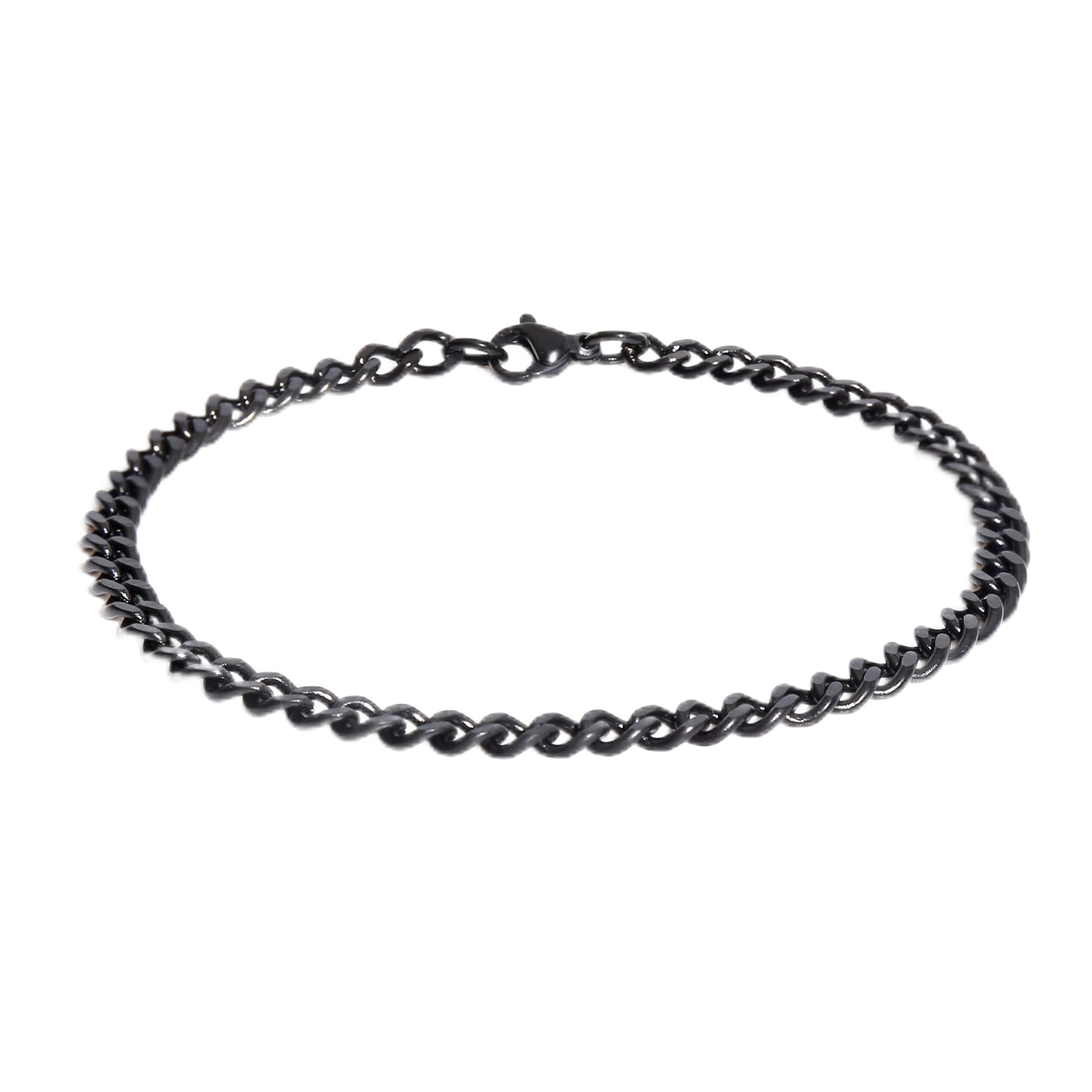 Made by Nami Edelstahl Armband mit Karabiner Verschluss - Hochwertiges Glieder-Armband - Dezente Armkette Herren - versch. Größen & rostfrei - Geschenk Geburtstag Männer