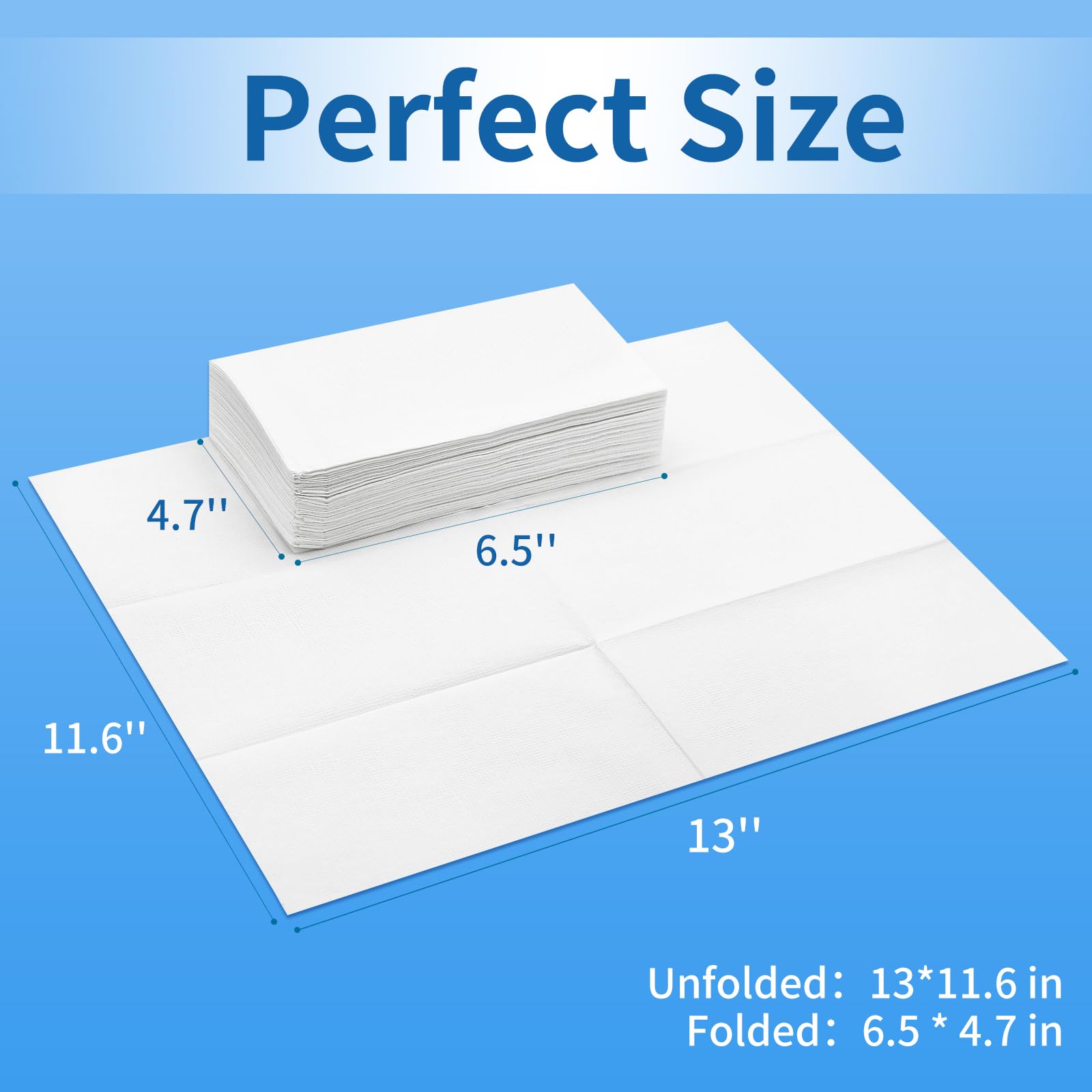 JOWLOT Disposable Fold Napkins, 13