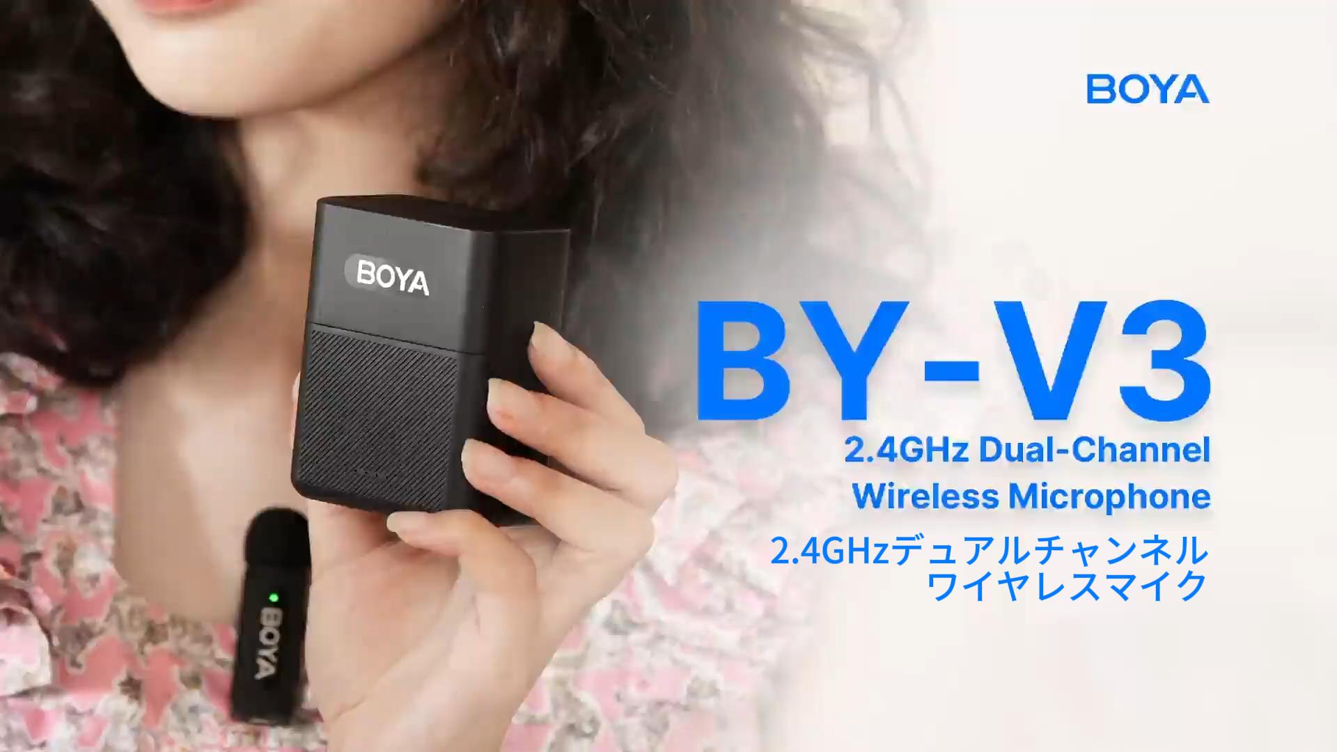 Amazon.co.jp: Boya V3 Combo ワイヤレスマイク-ピンマイク