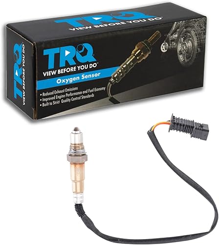 Vista 252 de TRQ Sensor de Oxígeno O2 de 4 Hilos de Banda Estrecha Compatible con VW Atlas 2.0L 2018-21, VW GTI 2.0L 2016-18, Audi A3 Quattro 2.0L 2015-18, VW