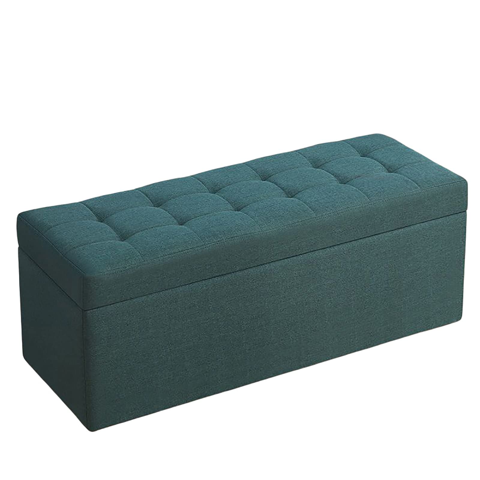 Banc ottoman de rangement pour optimiser une petite chambre encombrée