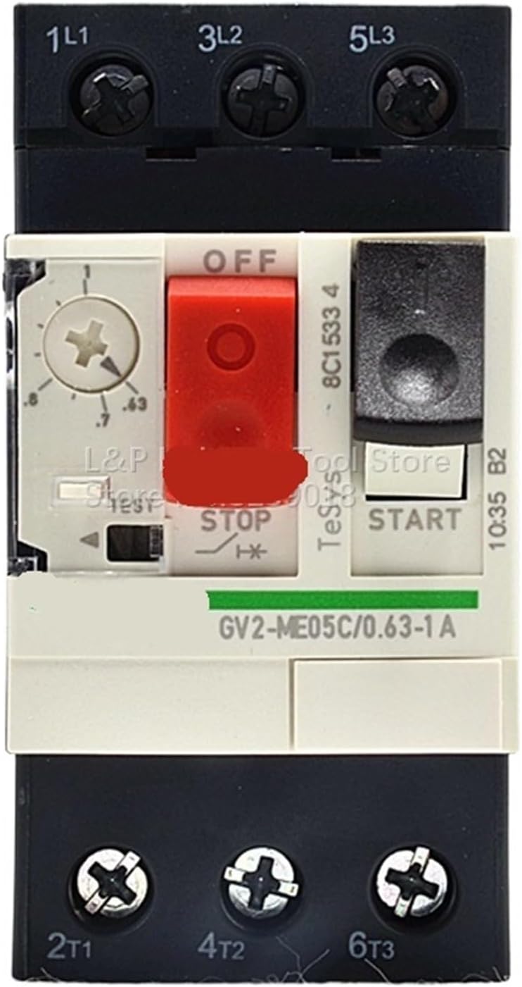 Electric GV2-ME05C Motor Protection Circuit Breaker GV2ME05C 0.63-1A Push Button 3P Thermal Magnetic Type