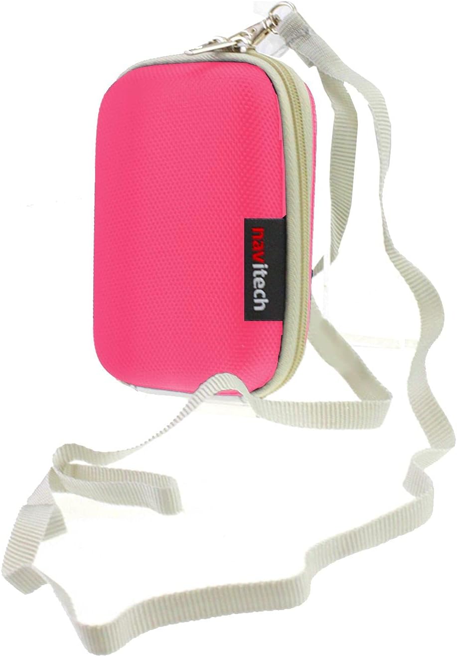 Navitech Pink Hard Carry Case Compatible with The AlcoDigital Platinum Breathalyzer
