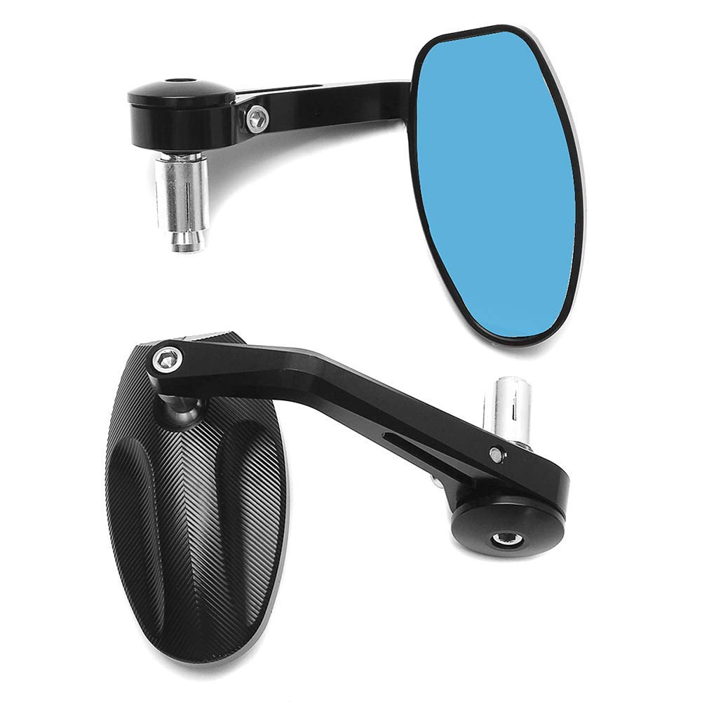 Lot de 2 rétroviseurs portables CNC d’embout de guidon de moto pour Street Triple