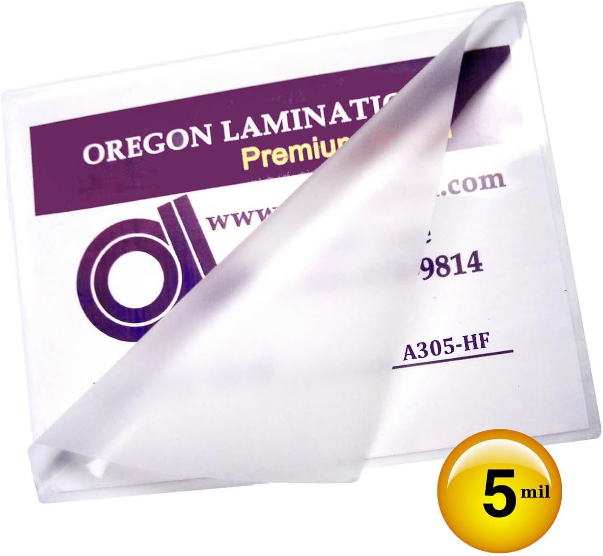 Oregon Lamination A3 Size Heat Activated Laminating Pouches 5 Mil 12-1/4” x 17” [pk of 50] 311mm x 432mm x 125 microns Clear