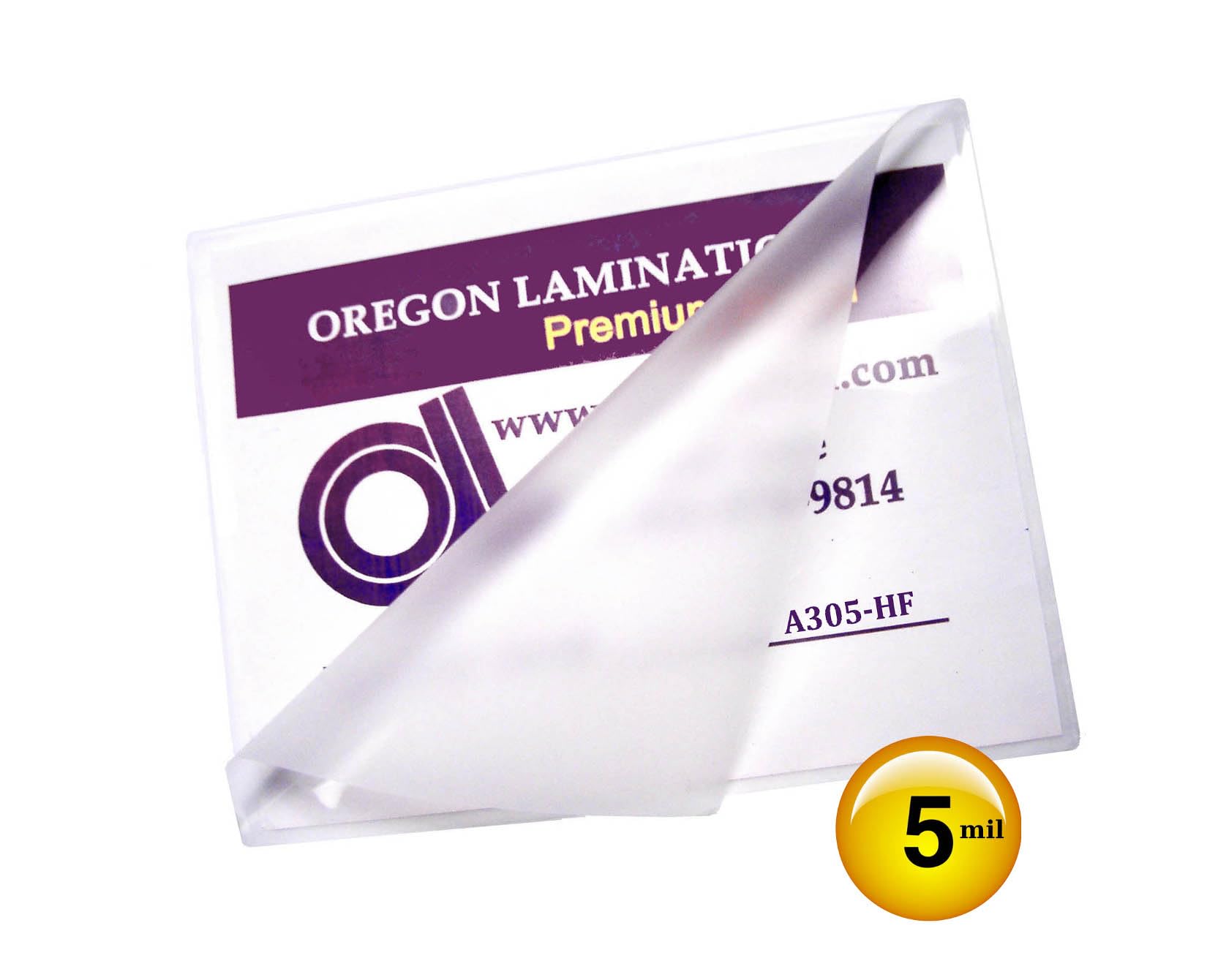 Oregon Lamination A3 Size Heat Activated Laminating Pouches 5 Mil 12-1/4” x 17” [pk of 50] 311mm x 432mm x 125 microns Clear