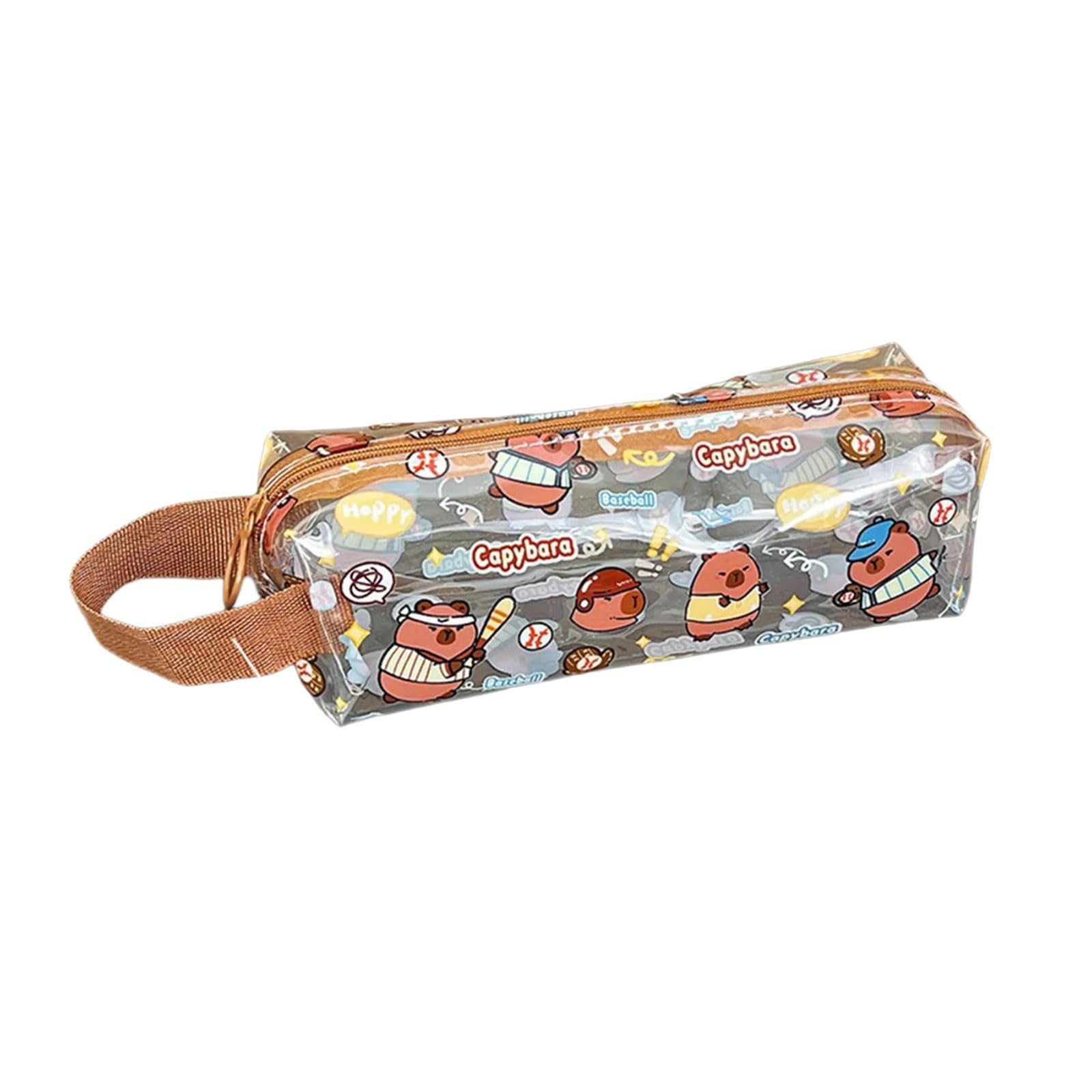 Buxuaaaa Aesthetic Pencil Case Animal Pen Case Simple Pencil Pouches Clear Pen Bag Pouches School Supplies Animal Bag