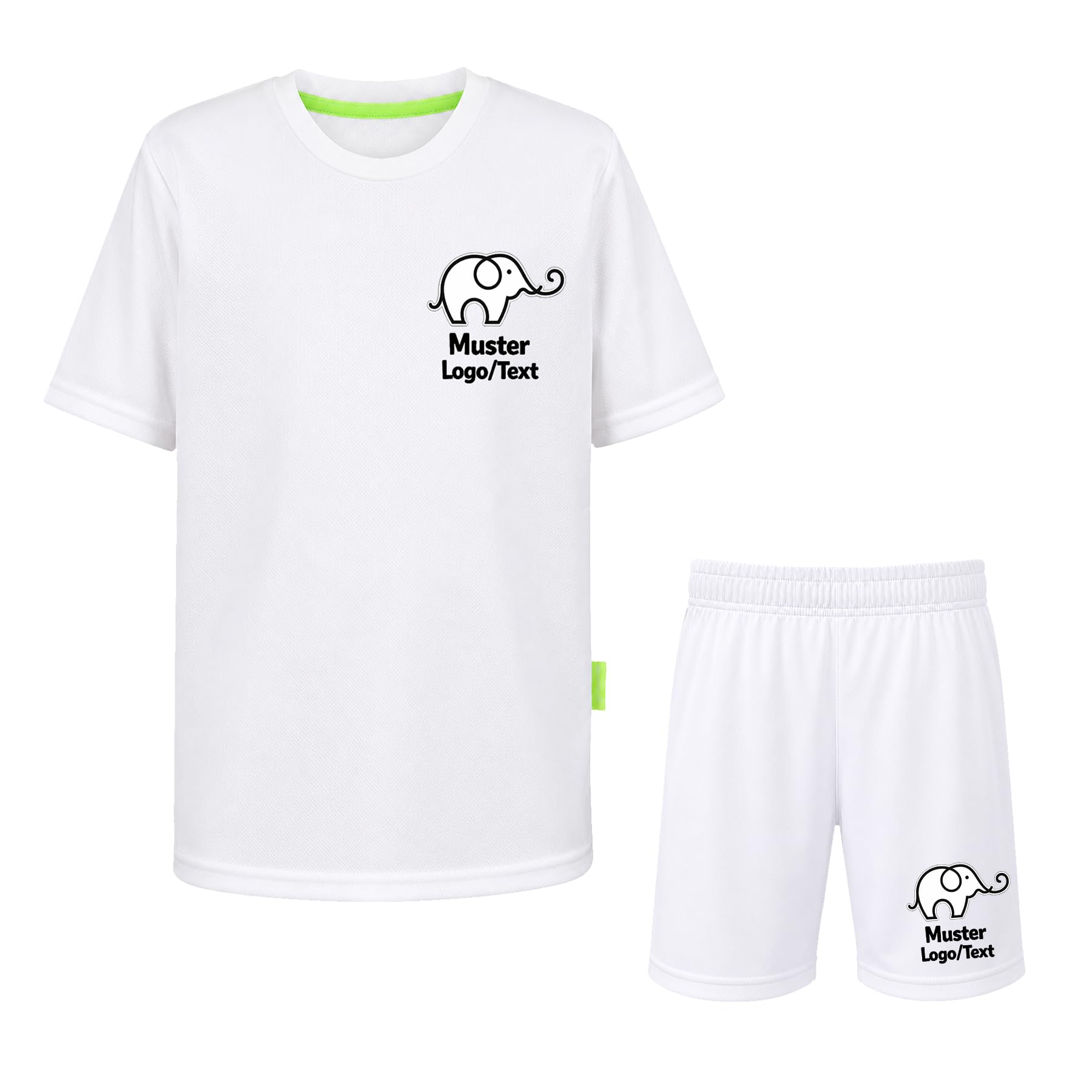 Bedrucktes Kinder Sportset Trikot & Shorts mit Logo oder Text