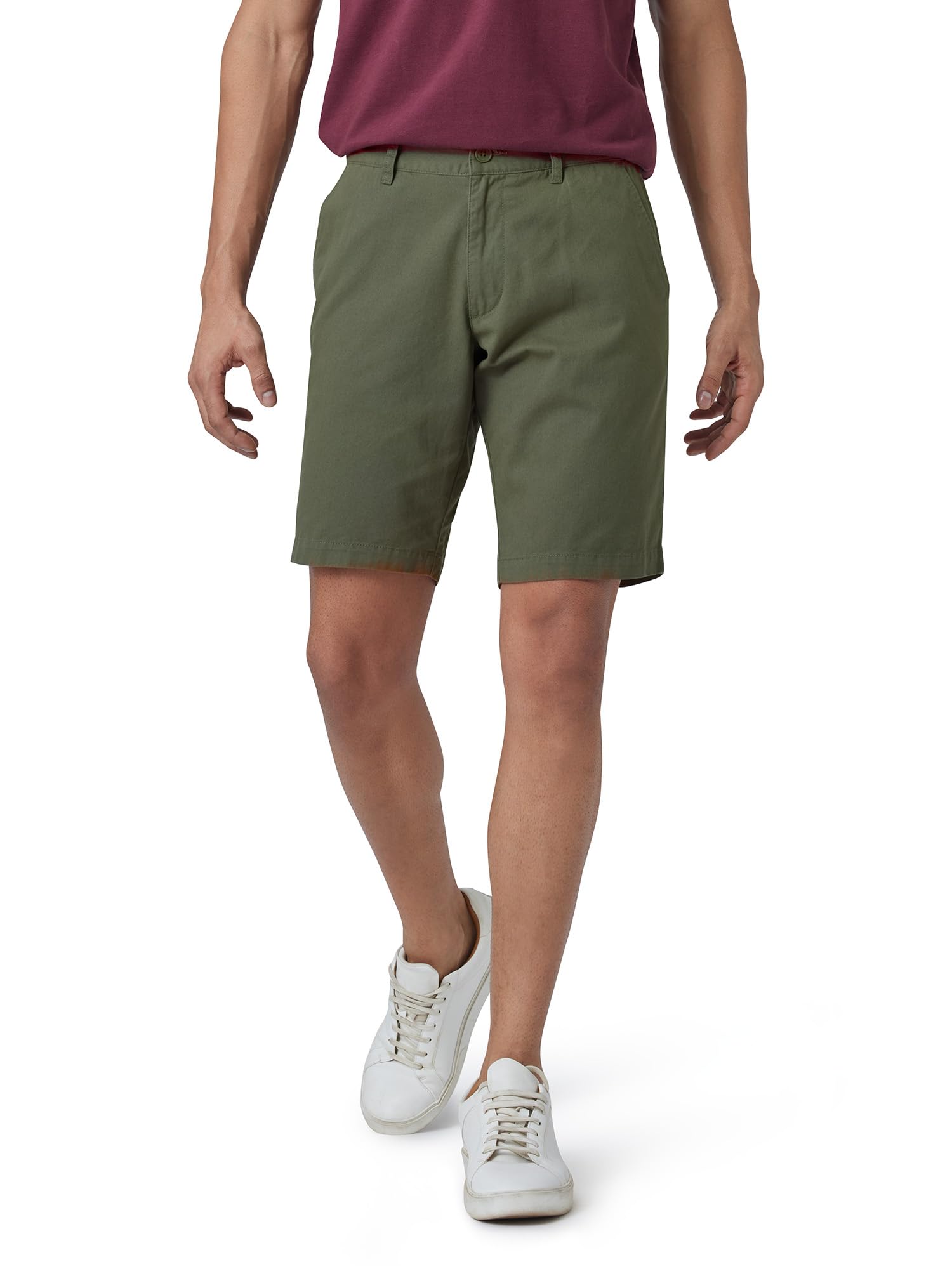 xyxx Men's Element Chino Shorts | Solid Straight Fit | 100% Cotton with Dual Pockets & Plus Sizes-picture-46