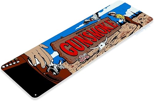 Miniatura 2 de Estaño Signo "Gunsmoke Arcade Shop sala de juegos arte Marquee Consol metal Decor A421 #