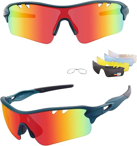 Ukoly Gafas de sol deportivas polarizadas con 3 lentes intercambiables gafas de ciclismo para hombres y mujeres gafas de sol de pesca de béisbol