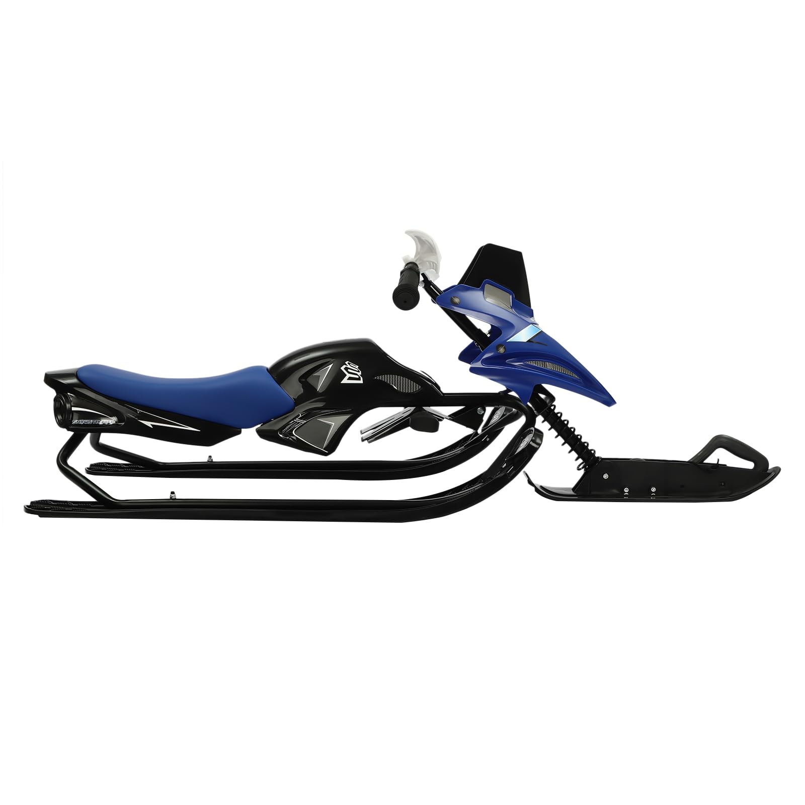 Luge directionnelle pour enfants avec frein et corde de traction, rembourrage réglable, haute capacité de charge de 80 kg, design robuste en fer et polyéthylène, pour s'amuser en hiver et les