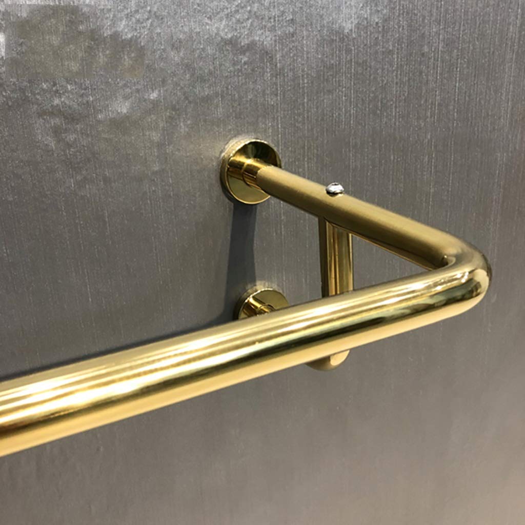 Asta Porta Abiti Muro Oro FKDEYIJIA: Rastrelliera Commerciale 60x30 Cm - 2