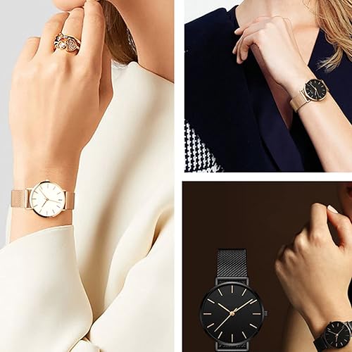 Miniatura 6 de Correas de reloj, 0.630 in, 0.709 in, 0.787 in, 0.866 in, correa de malla de metal de acero inoxidable, correas de reloj de liberación rápida, perno