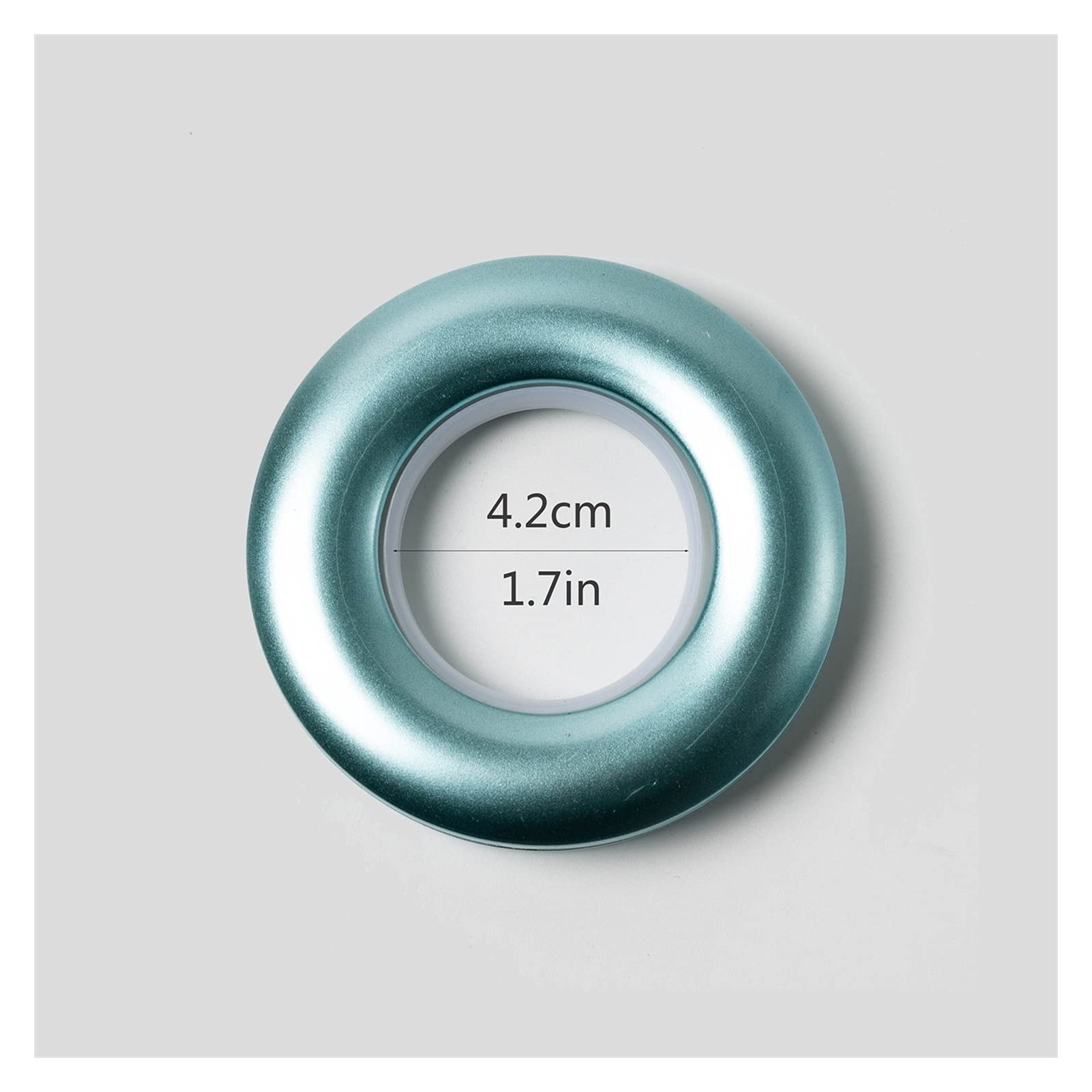 Anelli per Tende Silenziatore per aste per Tende Anello Scorrevole Diametro Interno 1,7 Pollici Anello Occhiello per Tende Ispessimento Accessori per Tende in plastica Anelli per Tende da Doccia (Co