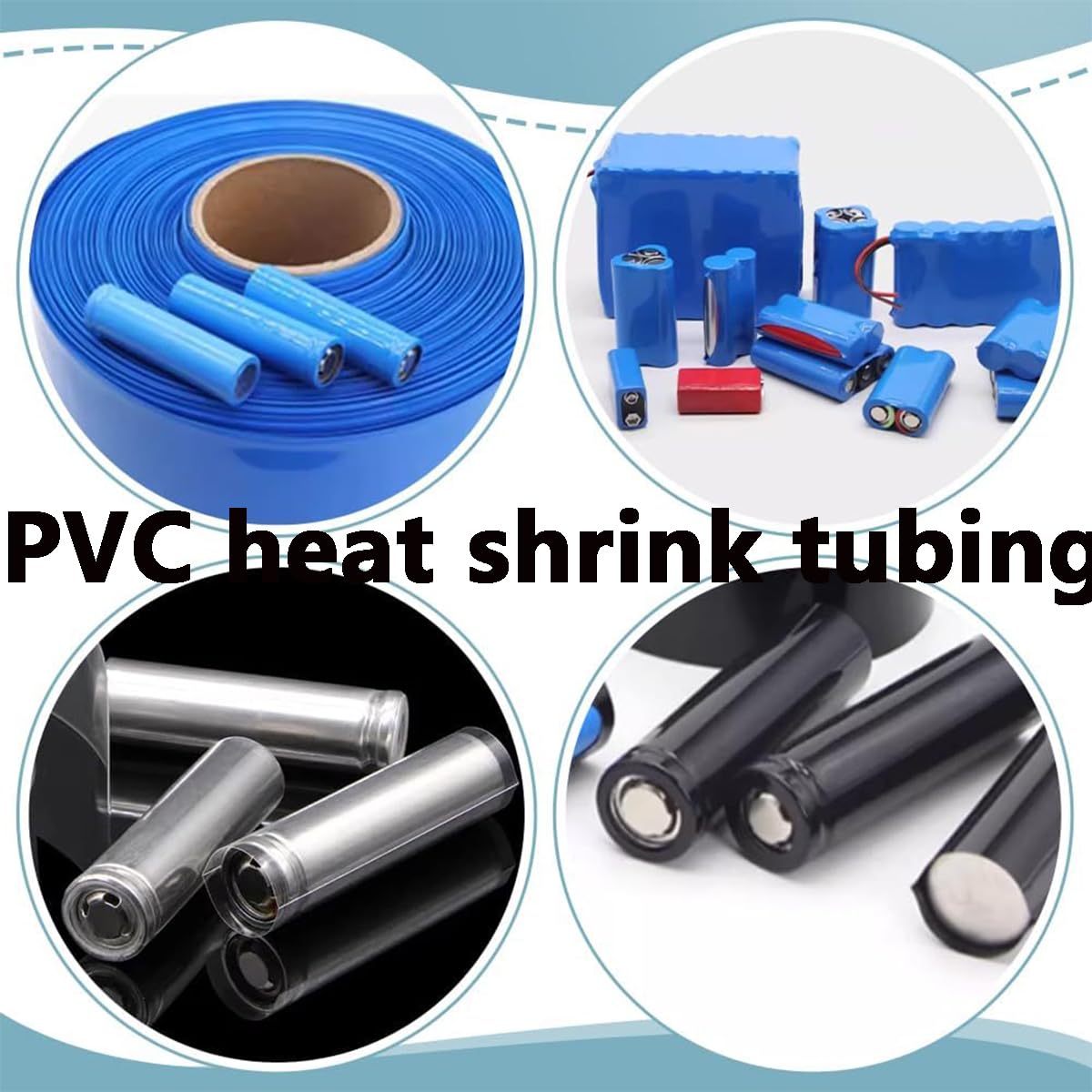 Rurki termokurczliwe z PVC, Płaska rurka termokurczliwa PVC 1 m, wiele rozmiarów(420mm(1m))