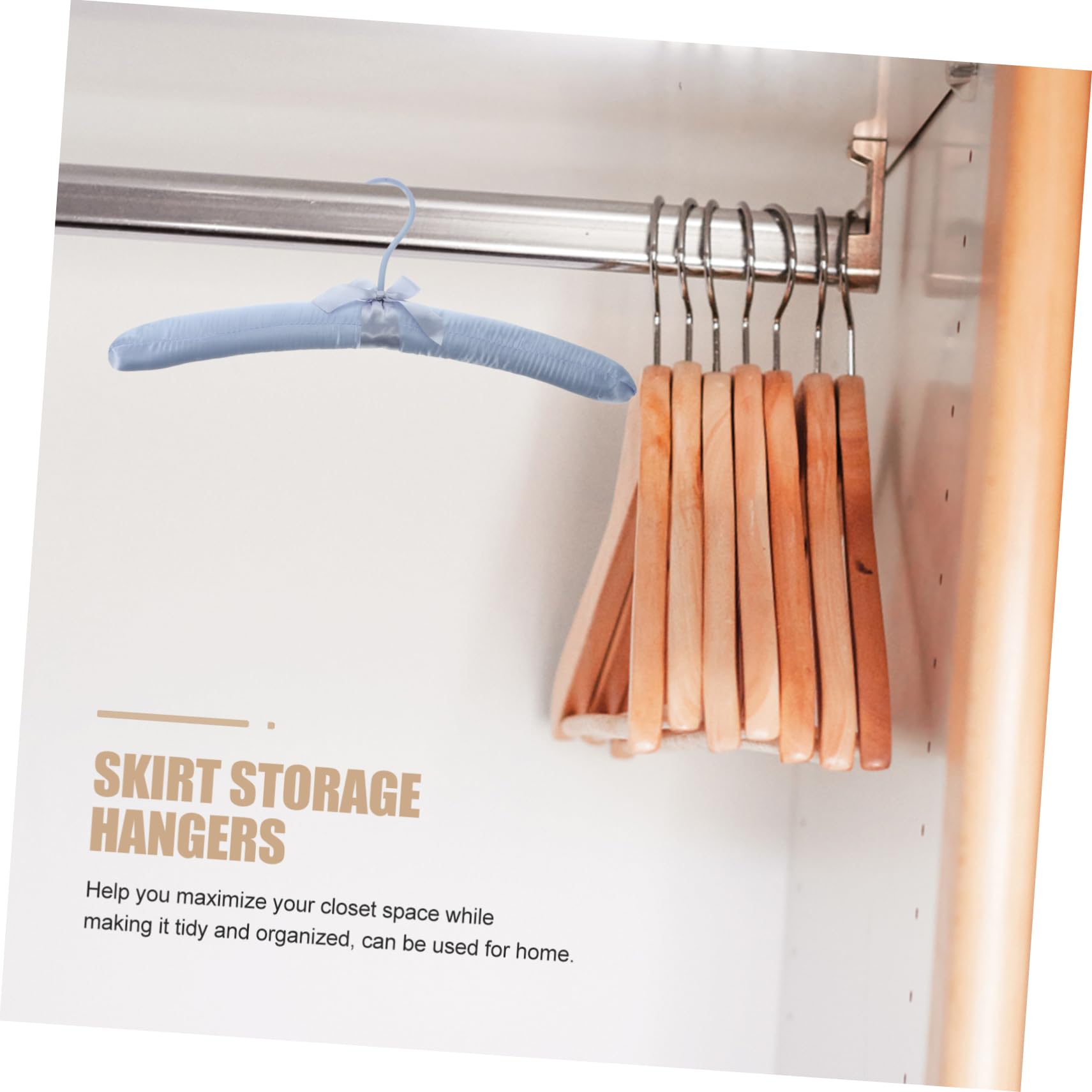 Cabilock 5pcs Satin Hanger Pants Hanger Pant Hangers Felt Hangers Suit Hangers Home Coat Hangers Home Supplies Cloth Hanger Clothing Showcase Racks Anti-Slide Hangers Metal