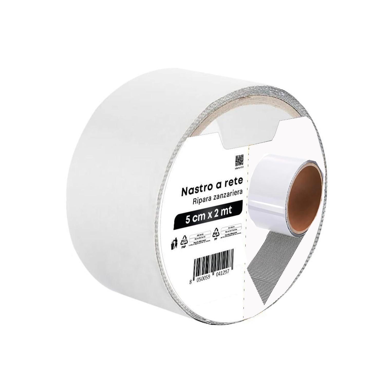 Nastro Ripara Zanzariere Grigio - Adesivo Forte 5cm X 2m, Impermeabile E Traspirante - Foto 5