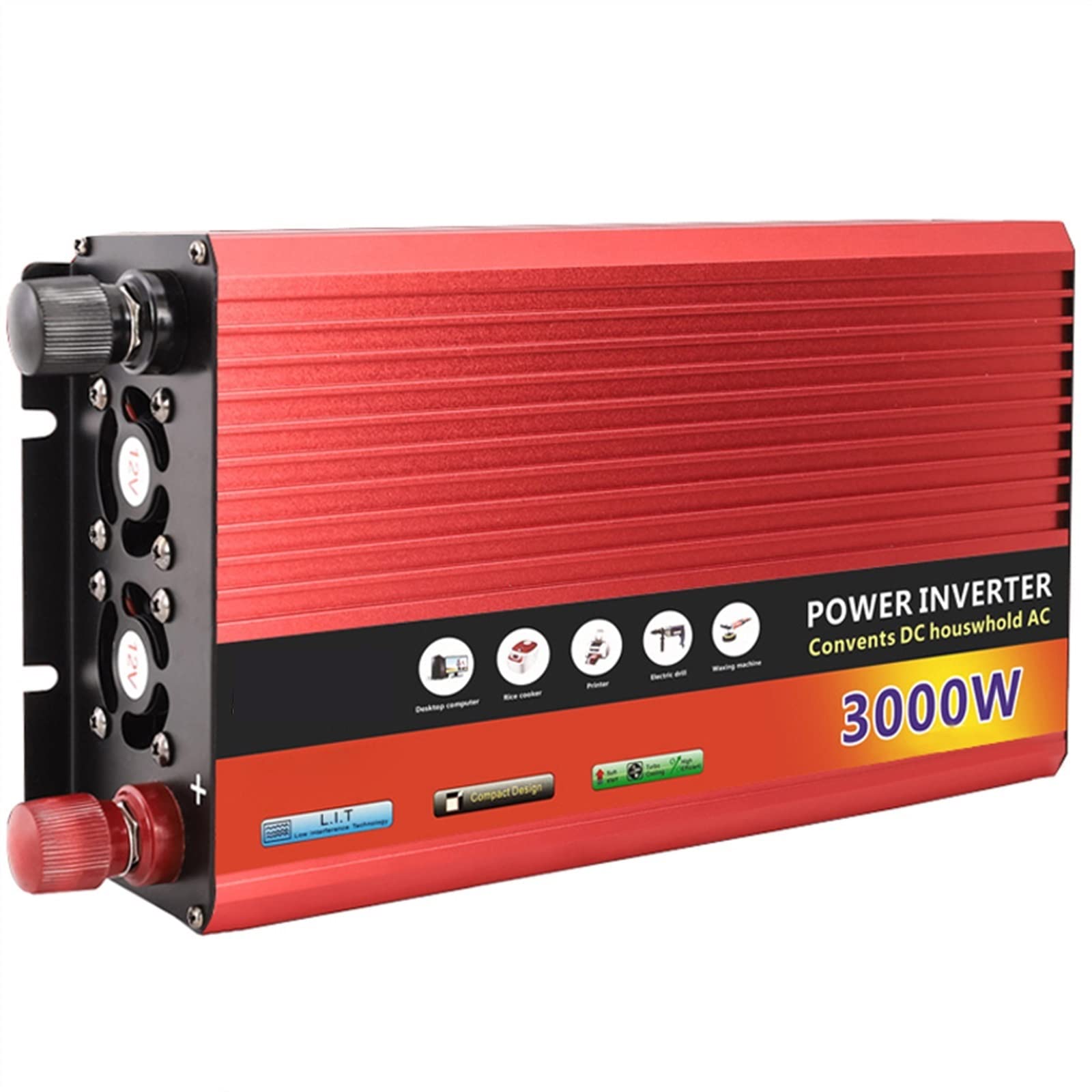 Falownik Falownik DC 12V do AC 220 przetwornica napięcia 3000W 2000W 1000W przenośny powerbank do samochodu przetwornica napięcia inwertery słoneczne(3000w)