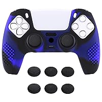 Vista 17 de eXtremeRate PlayVital Clear White 3D Studded Edition Anti-Slip Silicone Cover Skin for ps5 Controller, Soft Rubber Case for ps5 Wireless Controller