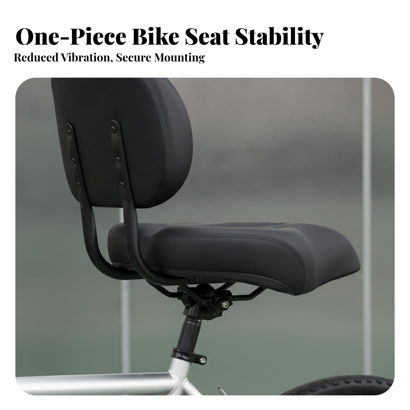 Asiento para Patinete Eléctrico Asiento Ergonómico Sillín con Respaldo Cojín Acolchado Cuero PU Respiradero Central Montaje Incluido Adecuado para Paseos Prolongados Desplazamientos al Trabajo Ocio