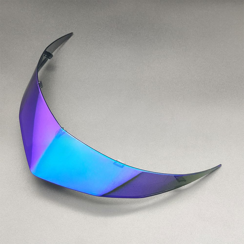 Helmet Visor, Motorcycle Helmet Colorful Spoiler For KYT TT-COURSE Rear Trim Helmets Case Accessories(Tea Revo Blue)