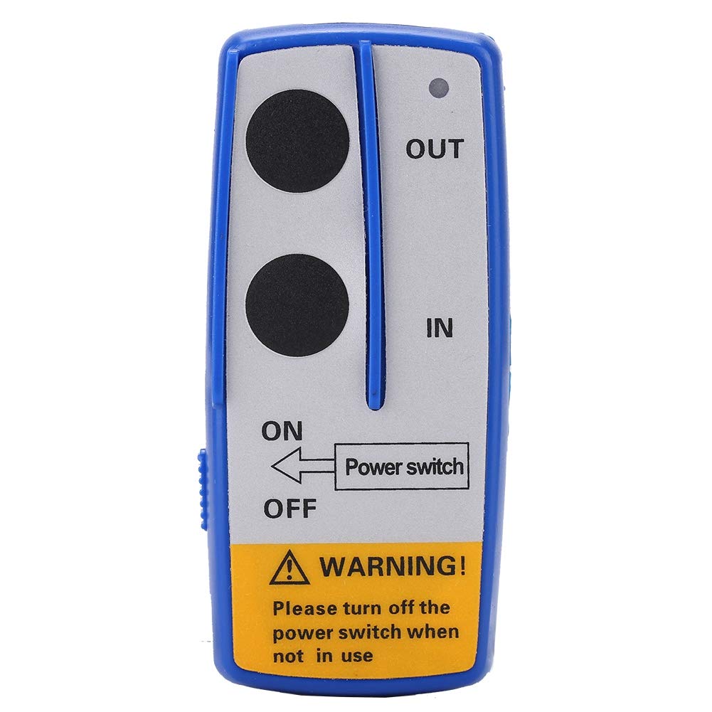 Qiilu Telecommande Treuil 12v Sans Fil, Kit de contrôleur de télécommande de treuil sans fil universel 12V 50ft pour camion de voiture