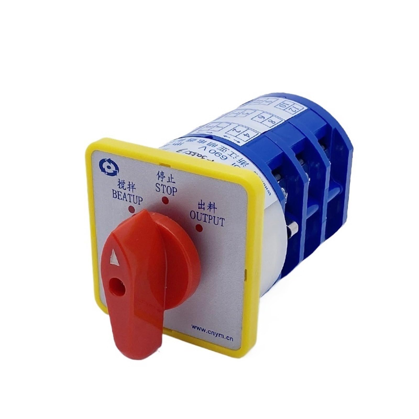 JJHQOKYNA LW5D-40F3055/3 40A 690V Three Position 3 Knots Silver Contact Universal Changeover Cam Switch