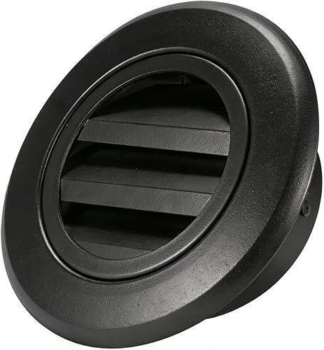 Hon&Guan Soffit Vents - Ventilación de escape de aluminio Soffit de 4 pulgadas con malla de pantalla integrada para baño, cocina, dormitorio,