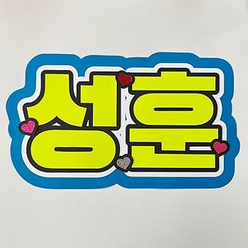 Amazon.co.jp: ソンフン うちわ文字 ネームボード 応援ボード