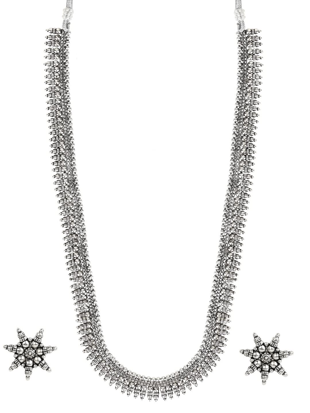 See full amazon price history chart for I Jewels Navratri Ethnic Silver Oxidised Traditional Long Necklace & Earrings Jewellery Set For Women & Girls (MC043OX) I Jewels Navratri Ethnic Silver Oxidised Traditional Long Necklace & Earrings Jewellery Set For Women & Girls (MC043OX) (B0BMQ36XBS) Amazon Price History, Amazon Price Tracker