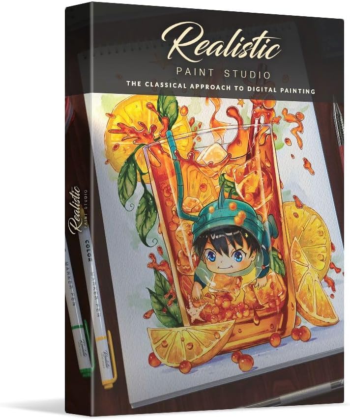 Realistic Paint Studio - Realistic Digital Painting Software - Perpetual License - for Windows and MacOS