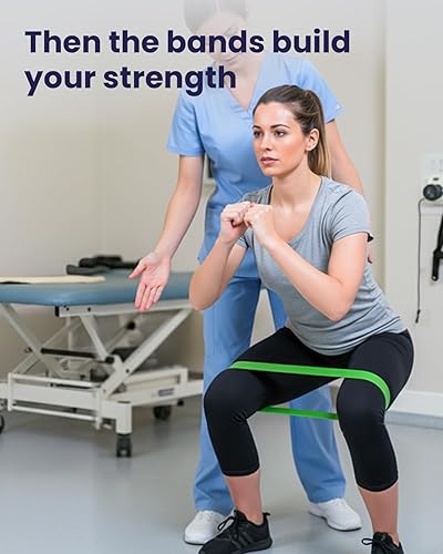 Miniatura 4 de Trideer Juego de 3 correas de estiramiento y bandas de resistencia para terapia física, rehabilitación, recuperación, yoga y ejercicio en casa,