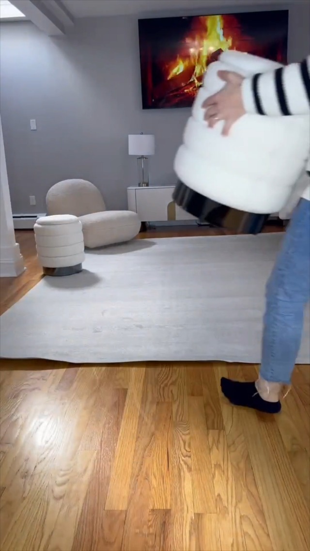 Tapete para interiores crema 4 x 6 ft lavable a máquina miniatura 7