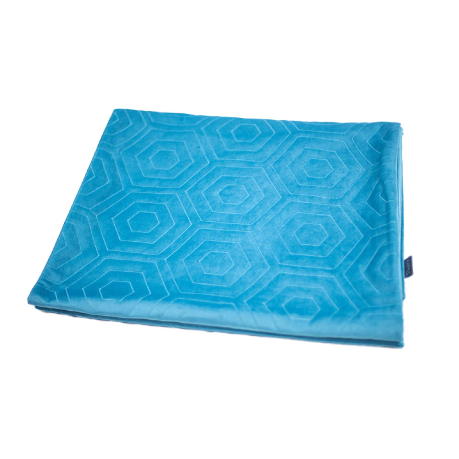 Couverture de queue de lit broderie florale luxe 136x260cm style haute couture