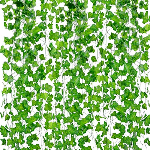 VTMT-Artificial Ivy Garlands Leaves Greenery Hanging Vine Creeper Plants Bunch