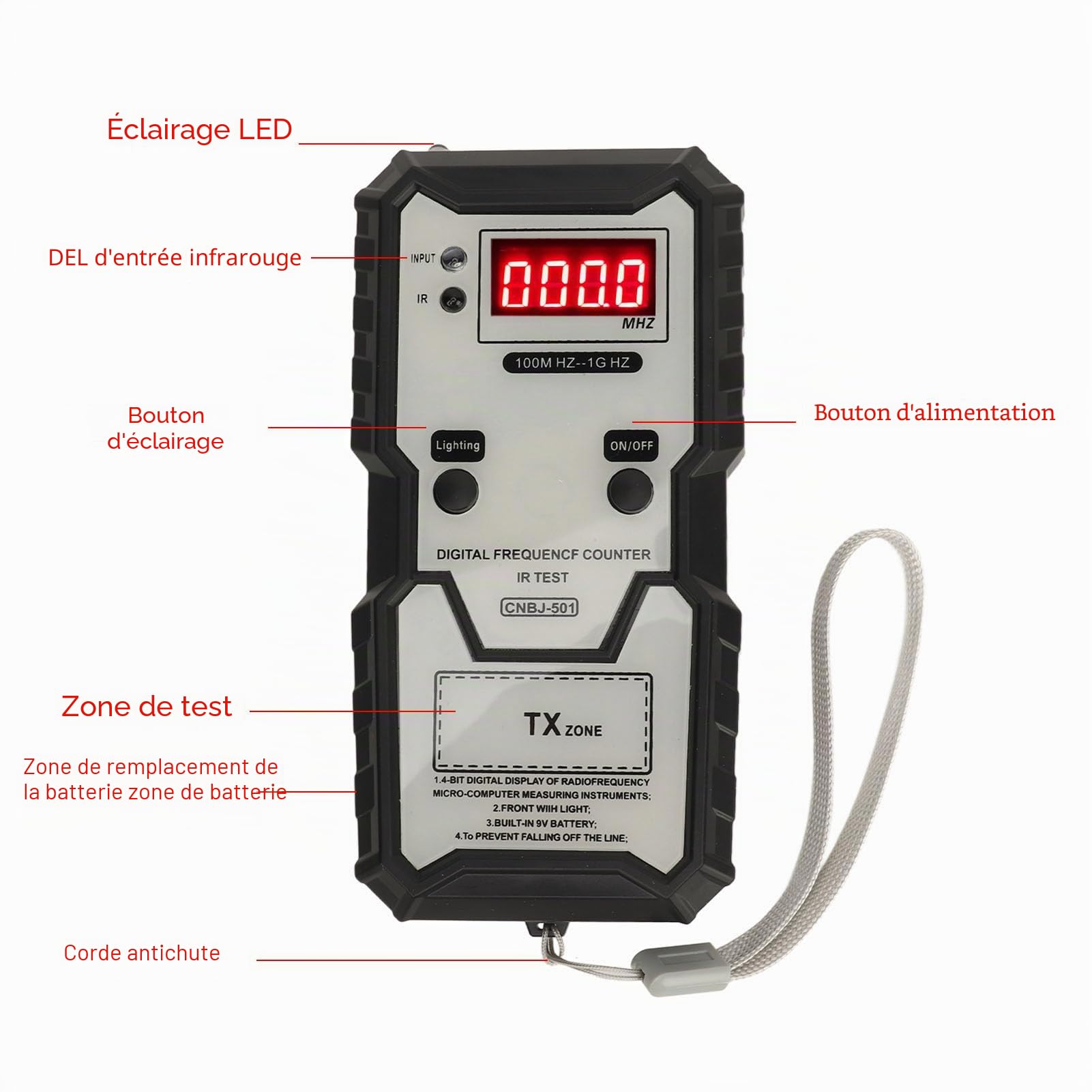 Testeur Fréquence Infrarouge 320-868MHz