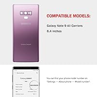 Vista 6 de Compatible con Samsung Galaxy Note 9 - Cubierta de vidrio trasera de repuesto de 6.4 pulgadas SM-N960 para todos los operadores con manual