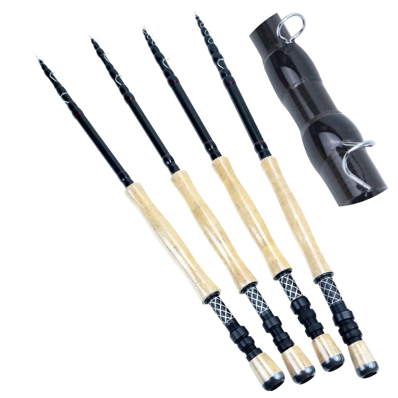 Lerutwis 2.1M Model Yg036 2.4M 2.7M 3.0M Telescopic Fly Fishing Rod Portable Carbon Ultralight Fast Action Fly Fishing Rod Cork Handle Tackle Pesca(2.1M)