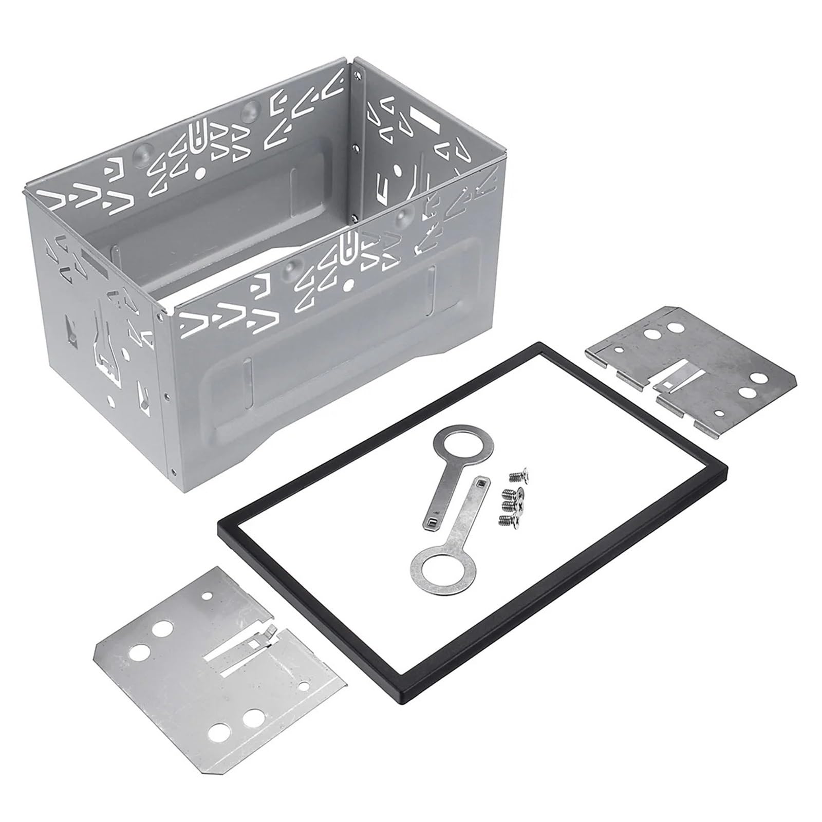 Telaio Autoradio Universal Double 2 DIN Car Stereo Radio Headunit Fitting Cage Mounting Car Stereo Double Din Cage With Frame(A SET)